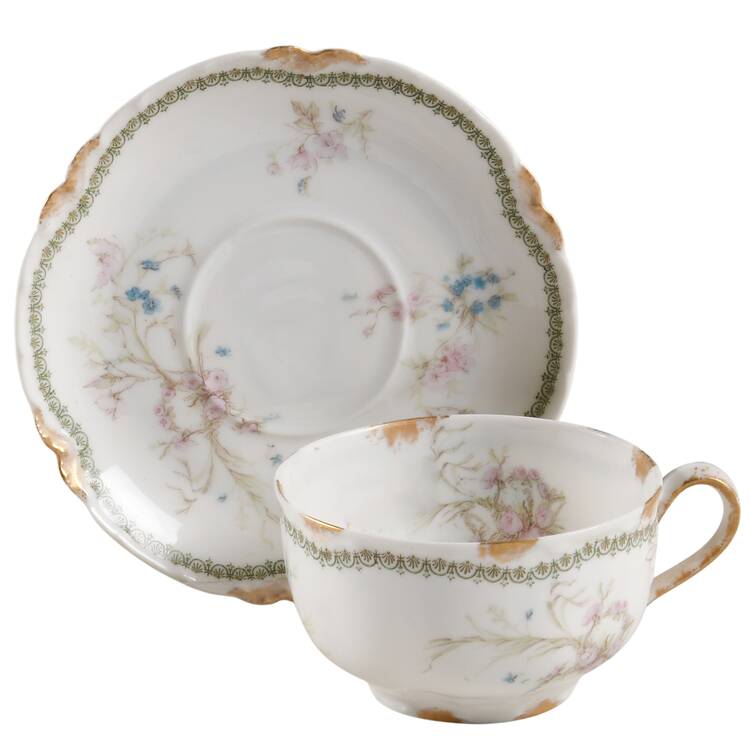 Schleiger 78l Flat Cup & Saucer Set