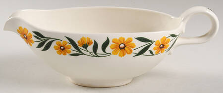 Yellow Daisy Underplate for Gravy Boat