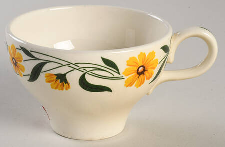 Yellow Daisy Flat Cup