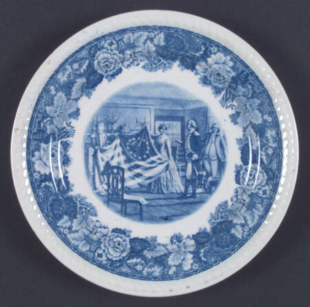 Historical America Blue (Smooth) by Homer Laughlin 