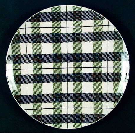 Highland Plaid (Green Black) by Homer Laughlin 