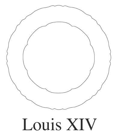 Louis XIV Dinner Plate