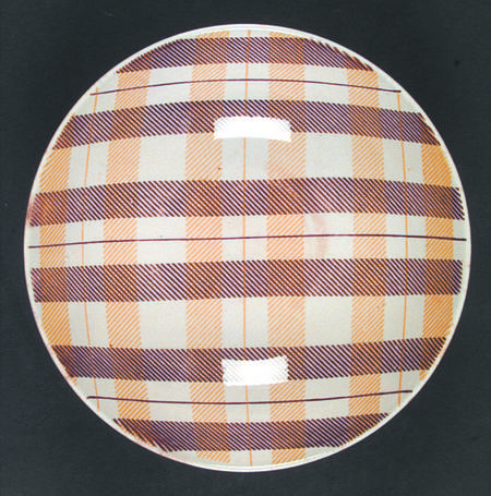 Highland Plaid (Brown &amp; Yellow) by Homer Laughlin 