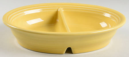 Fiesta Sunflower (Intro 2001) 10" Oval Divided Vegetable Bowl