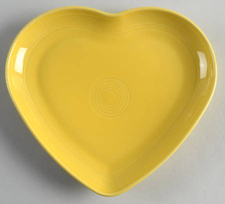 Fiesta Sunflower (Intro 2001) 9" Heart Plate