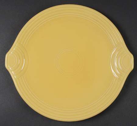 Fiesta Sunflower (Intro 2001) Handled Cake Plate