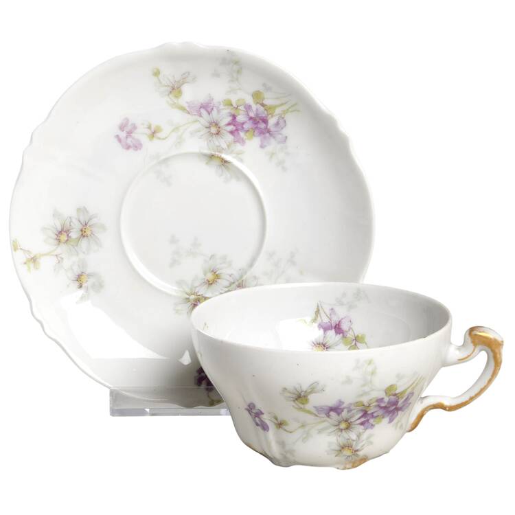 Schleiger 331G Flat Cup & Saucer Set