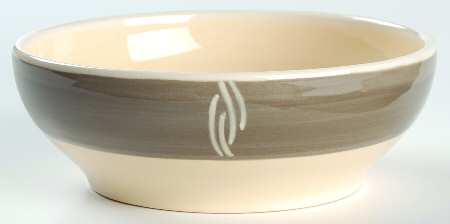 HNY1 Gray Coupe Cereal Bowl