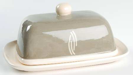 HNY1 Gray Rectangular Covered Butter
