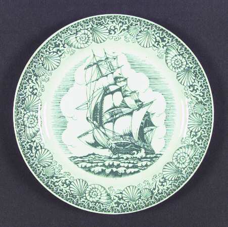 Famous Old Ships Blue by Homer Laughlin 