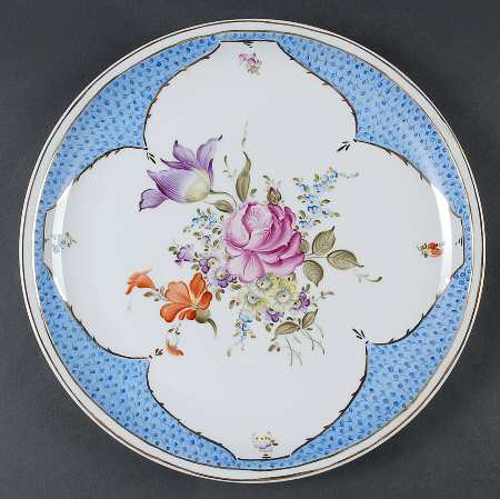 Printemps Blue Border Plate Wall