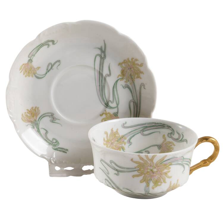 Schleiger 492h Flat Cup & Saucer Set