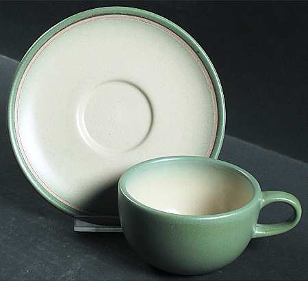 Olivetto (Coupe) Flat Cup & Saucer Set