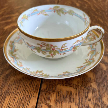 Schleiger 1207a Footed Cup & Saucer Set