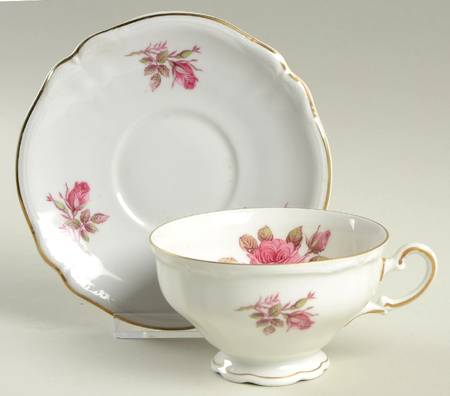 Briar Rose Footed Cup & Saucer Set