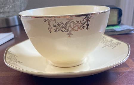 CAC84 Footed Cup & Saucer Set