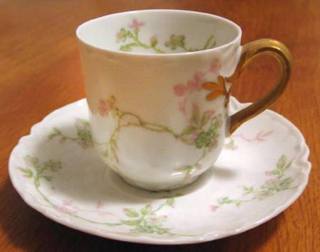 Schleiger 441 Flat Demitasse Cup & Saucer Set