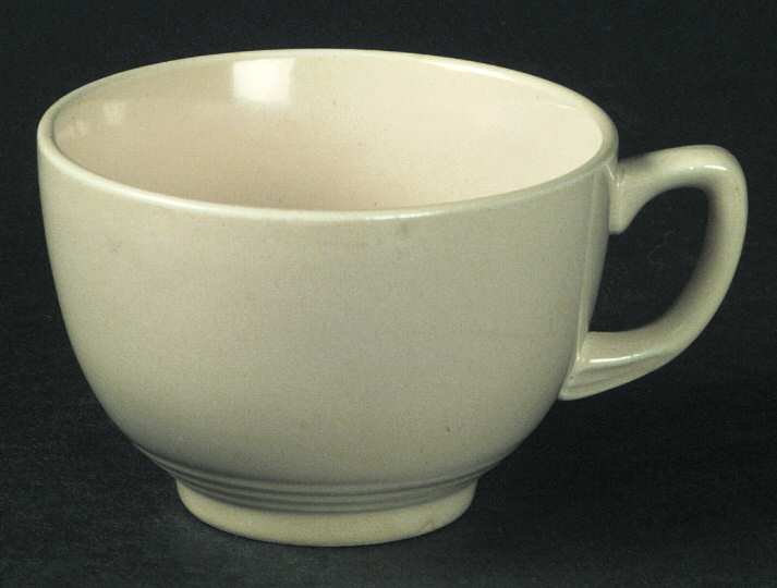 Carnival Ivory Footed Cup by Homer Laughlin 