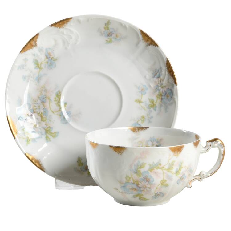 Schleiger 466d Flat Cup & Saucer Set