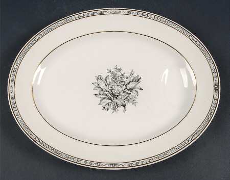 Greek Key 11" Oval Serving Platter
