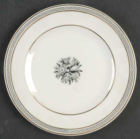 Greek Key Bread & Butter Plate