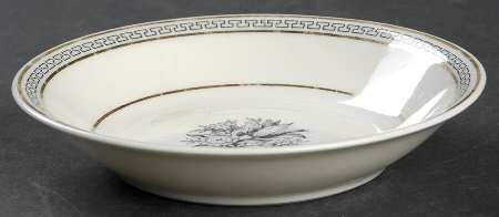 Greek Key Fruit/Dessert (Sauce) Bowl