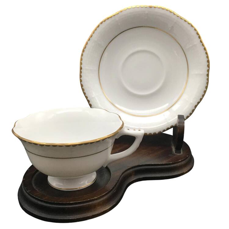HER26 Footed Demitasse Cup & Saucer Set