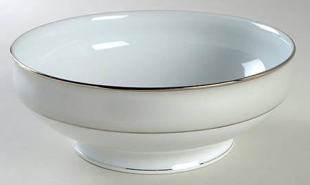 Clair de Lune (No Arches, Gray Matte Rim) 9" Salad Serving Bowl