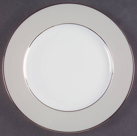 Clair de Lune (No Arches, Gray Matte Rim) Dessert Luncheon Plate