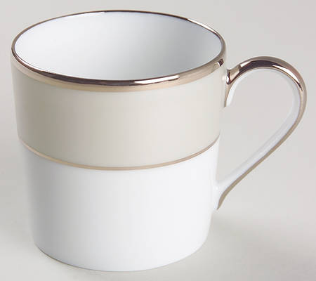 Clair de Lune (No Arches, Gray Matte Rim) Flat Demitasse Cup
