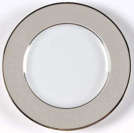 Clair de Lune (No Arches, Gray Matte Rim) Bread & Butter Plate