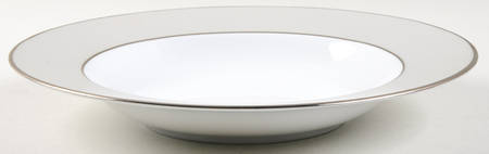 Clair de Lune (No Arches, Gray Matte Rim) Large Rim Soup Bowl