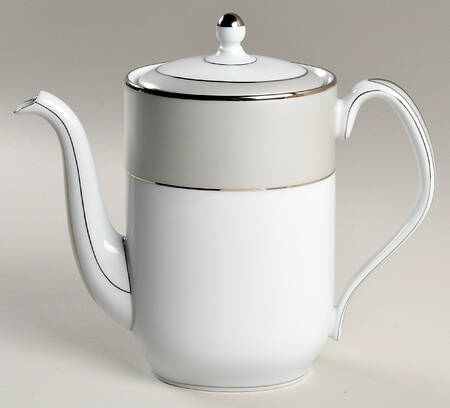 Clair de Lune (No Arches, Gray Matte Rim) Coffee Pot & Lid