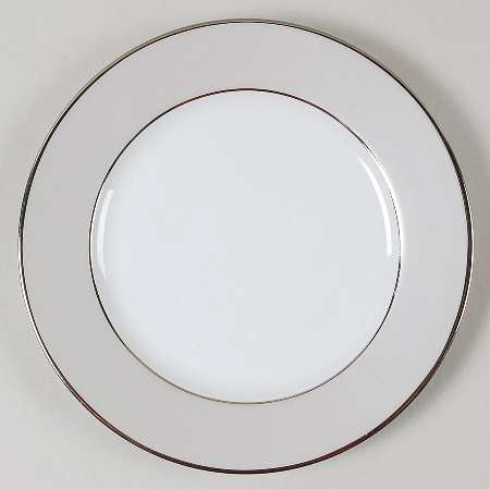 Clair de Lune (No Arches, Gray Matte Rim) Salad Plate