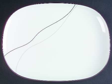 Threads 13" Oval Serving Platter