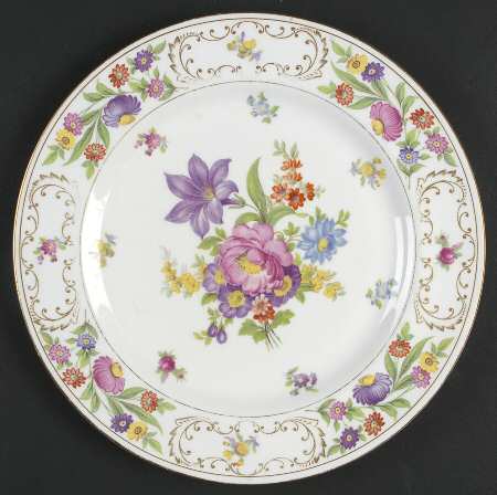 Dresden Sprays (Smooth) Dinner Plate
