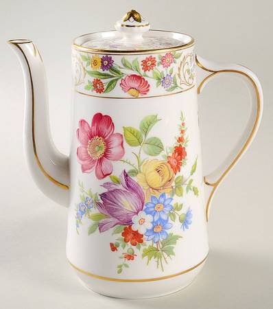 Dresden Sprays (Smooth) Coffee Pot & Lid