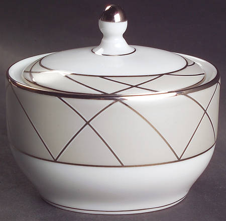 Clair De Lune (Platinum Arches) Sugar Bowl & Lid