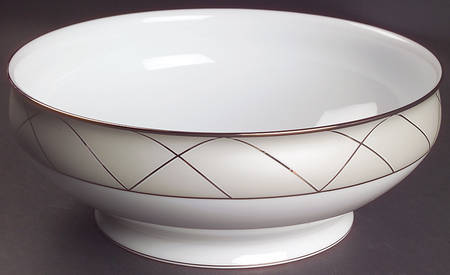 Clair De Lune (Platinum Arches) 9" Salad Serving Bowl