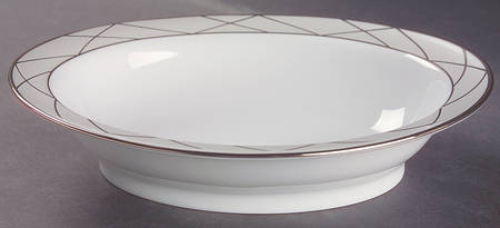 Clair De Lune (Platinum Arches) 9" Oval Vegetable Bowl