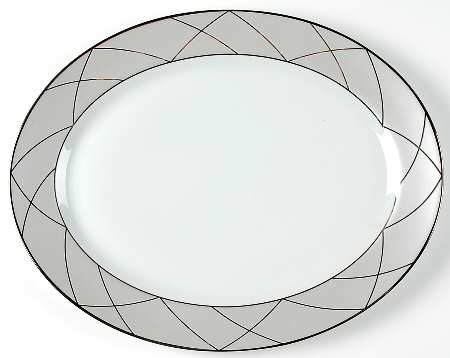 Clair De Lune (Platinum Arches) 15" Oval Serving Platter