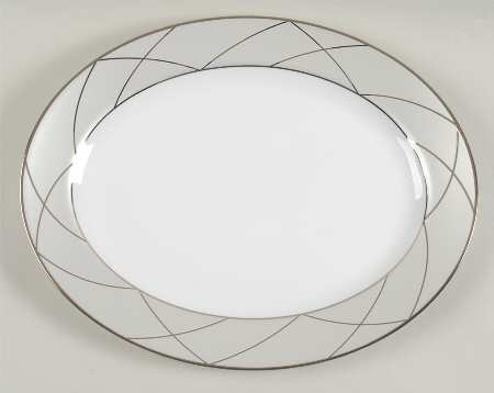 Clair De Lune (Platinum Arches) 13" Oval Serving Platter