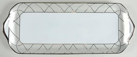 Clair De Lune (Platinum Arches) Oblong Cake Plate