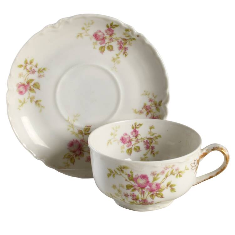 Schleiger 666a Flat Cup & Saucer Set