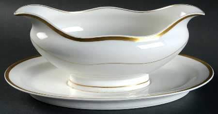 H1397 Gravy Boat with Attached Underplate