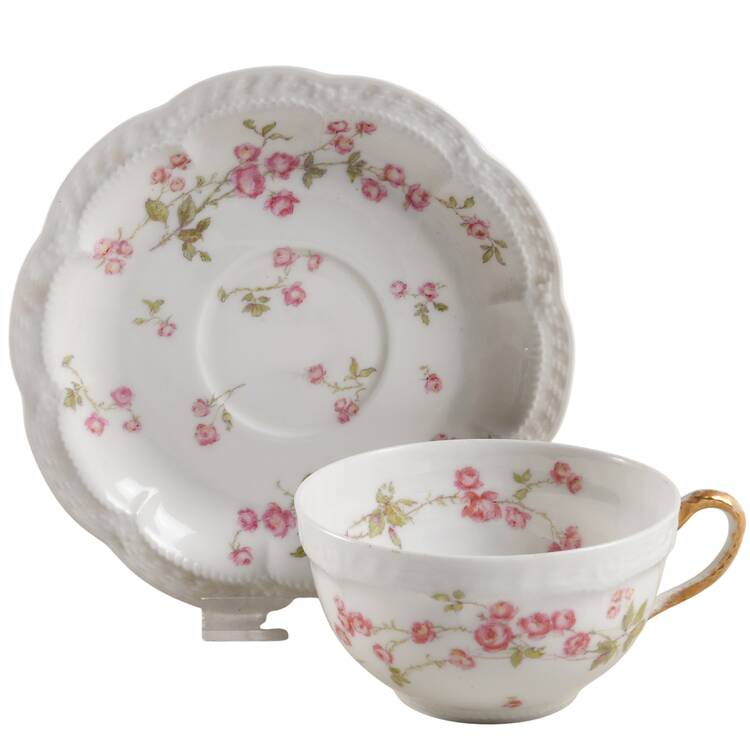 Schleiger 679a Flat Cup & Saucer Set