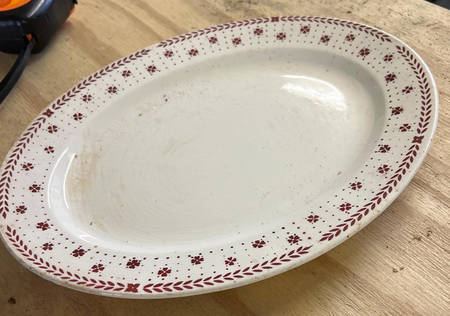 P526 13" Oval Serving Platter