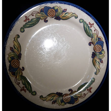 Rosemaling Blue Dinner Plate