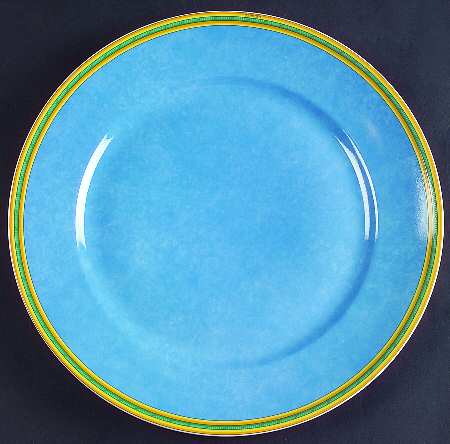 Toucans Blue Large Dinner Plate