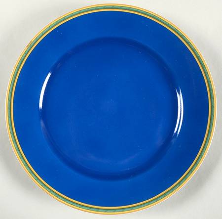 Toucans Blue Large Dinner Plate